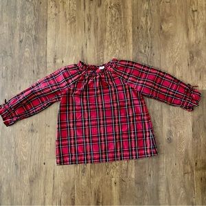 J Crew Crewcuts Red Tartan Top